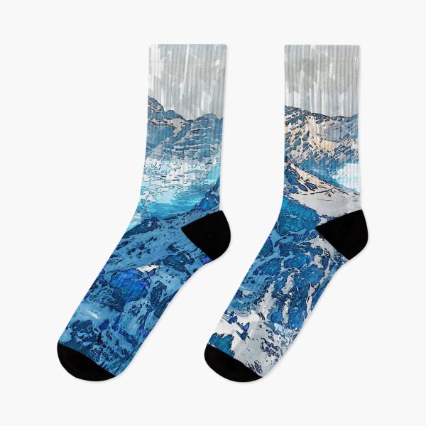 Item preview, Scenic Alps Austria Abstract Sketch. For Mountain Lovers. designed and sold by ColortrixArt.