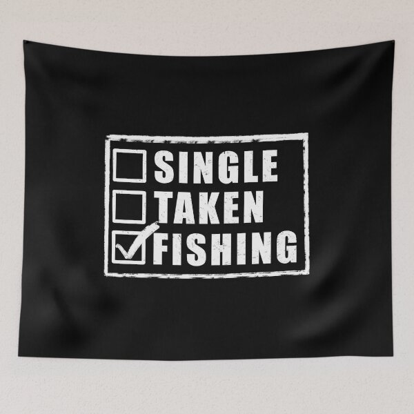 Item preview, Single Taken Fishing - Black designed and sold by BusyMonkeys.