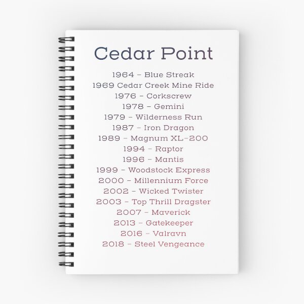 Item preview, Cedar Point Timeline designed and sold by Simon Stirrat.