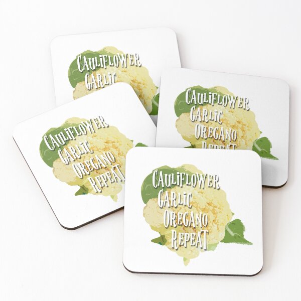 Item preview, Cauliflower Repeat Veganuary Recipe Funny  designed and sold by AMSonArt.