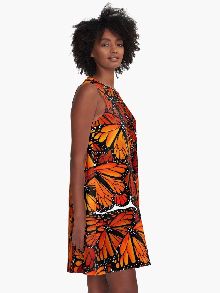 Alternate view of Schmetterlinge - Butterflies A-Line Dress
