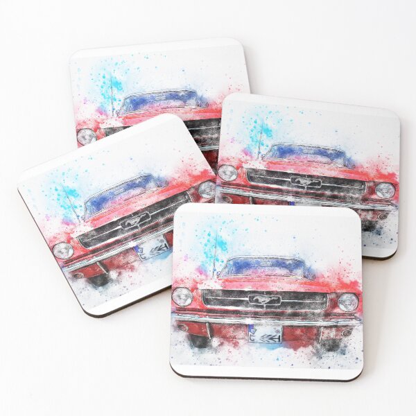 Item preview, Vintage red mustang designed and sold by Aliibnouhassan.