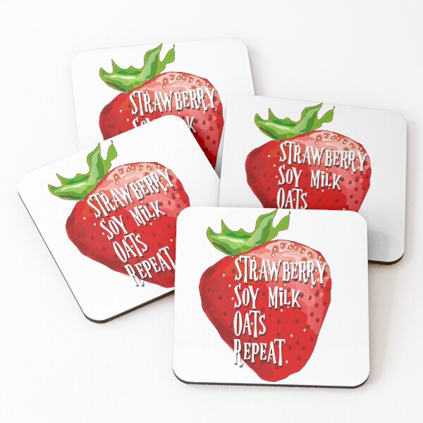 Item preview, Strawberry Repeat Veganuary Recipe Funny  designed and sold by AMSonArt.