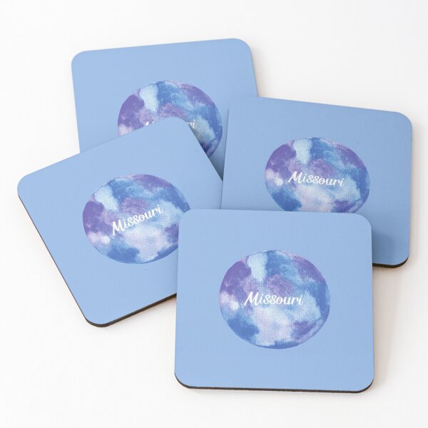 Item preview, Missouri - Round Watercolor (Pastel Violet Blue) designed and sold by CityCollection.