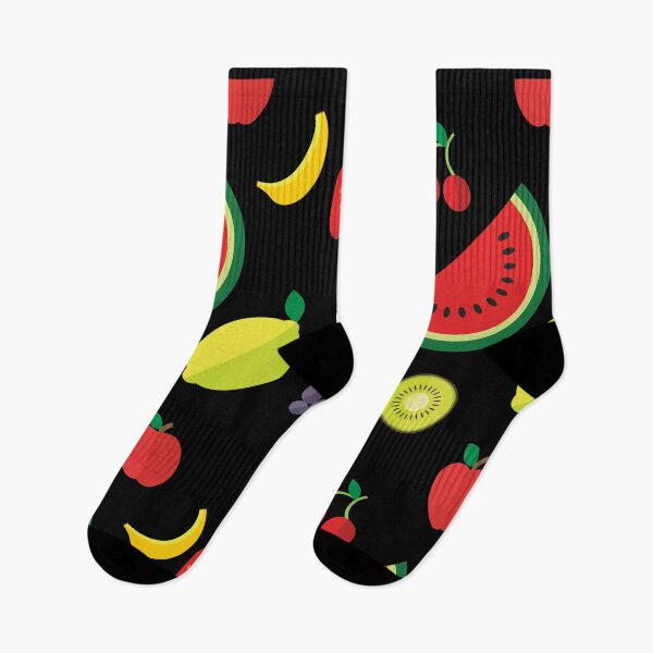 Item preview, Copy of Happy Socks, Happy Mask, Happy Apron [Fruits (apple - kiwi - orange - lemon - strawberry -  cherry - pear - Onion - watermelon )]  designed and sold by NOorYES.