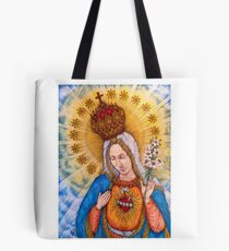 Bolsa de tela Inmaculado corazón de la Virgen María Dibujo