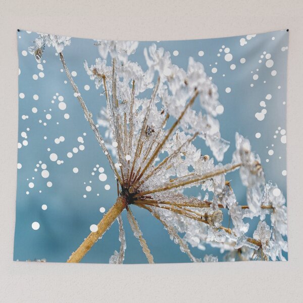 Item preview, Snowfall On Flower designed and sold by BhavyaBathla.