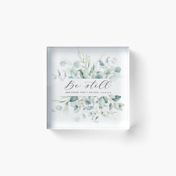 Item preview, Be Still Psalm 46:10 Bible Verse Art designed and sold by KAMdesignhaus.