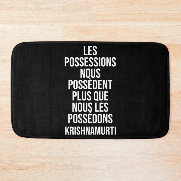 Item preview, The Possessions - Krishnamurti quote designed and sold by Philippe Derungs.