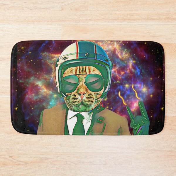 Item preview, Biker Electrifying Cat designed and sold by OMdesign10.