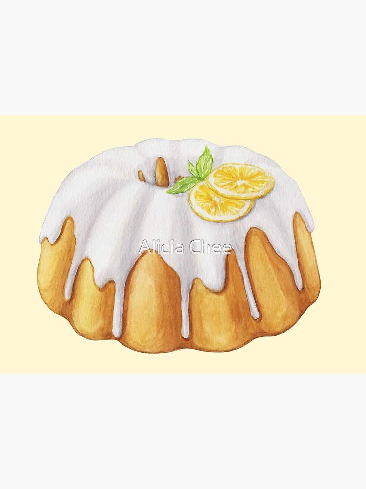 Lemon Bundt Cake Art Print