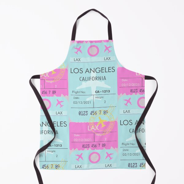Item preview, LOS ANGELES CALIFORNIA RETRO PLANE TICKET BAG TAG designed and sold by aydapadi.