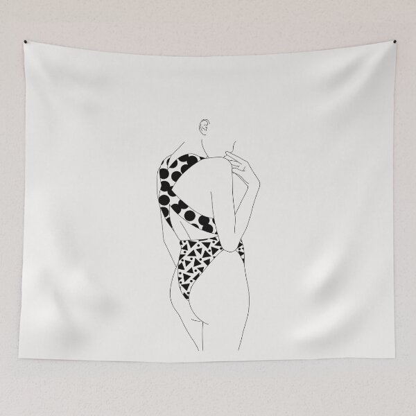 Item preview, Simple fashion illustration artwork designed and sold by BotanicalStudy.