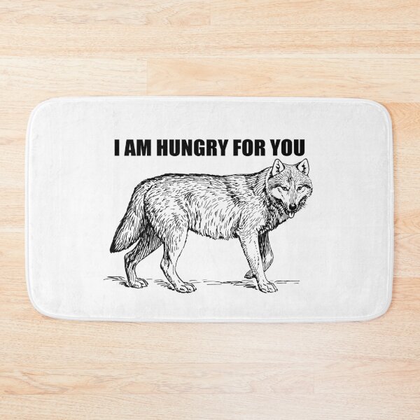 Item preview, Great Lone Hungry Wolf Pack Leader of the Grey Mountain | I am Hungry For You designed and sold by BestBash.