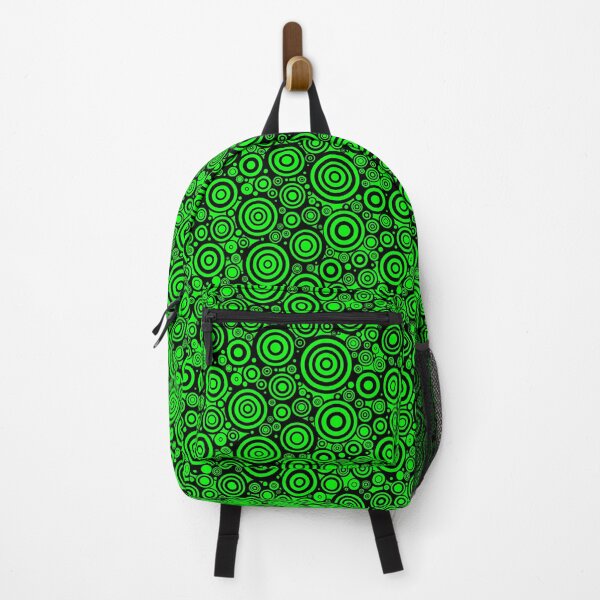 black and green backpack