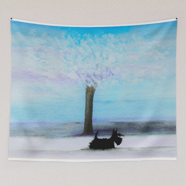 Item preview, Scottie Dog 'Winter Walk' @archyscottie designed and sold by archyscottie.
