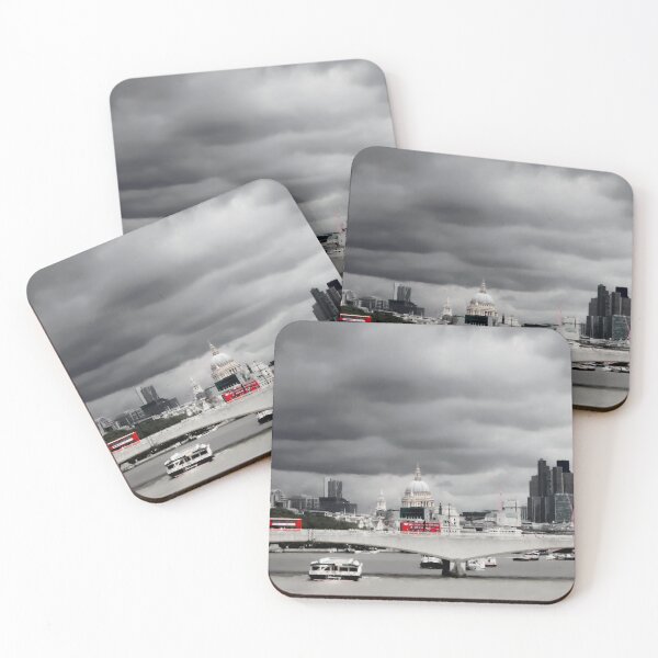 Item preview, Three London Buses on Waterloo Bridge Mono designed and sold by Jeremy Hayden.