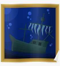 Jolly Roger Bay, A Super Mario 64 Painting Poster