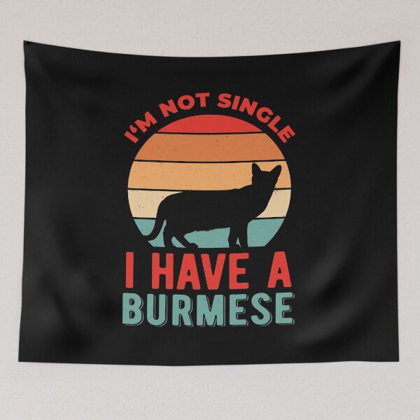 Item preview, Funny Burmese Cat designed and sold by artworkbyrihen.