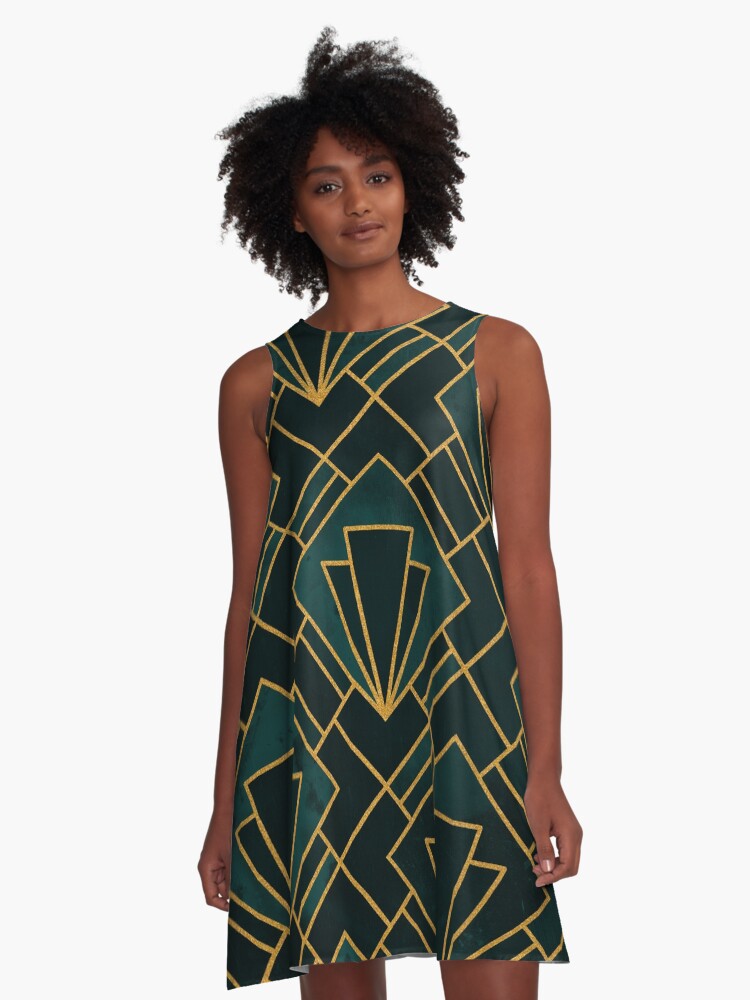 Green art 2024 deco dress