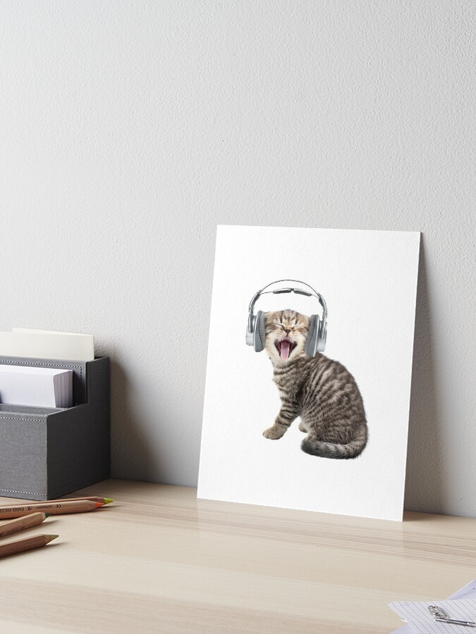 Vintage CATS Wearing HATS Vintage Digital Image Wall Art Download Printable