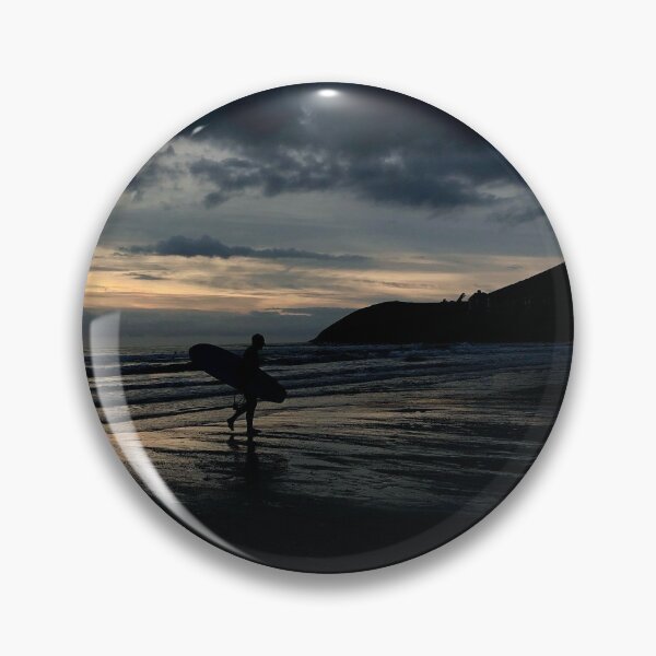 Item preview, Surfer Croyde Bay Devon sunset silhouette designed and sold by Carverart.