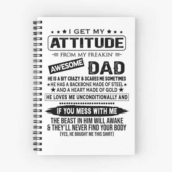 Item preview, I Get My Attitude From My Freaking Awesome Dad designed and sold by michaelscoe.