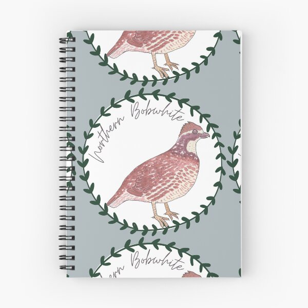 Item preview, Northern Bobwhite quail bird species art logo designed and sold by TheWaterBirds.