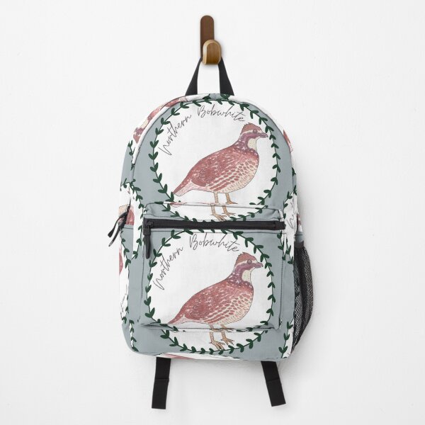 Item preview, Northern Bobwhite quail bird species art logo designed and sold by TheWaterBirds.