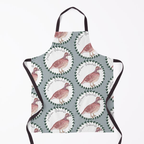 Item preview, Northern Bobwhite quail bird species art logo designed and sold by TheWaterBirds.
