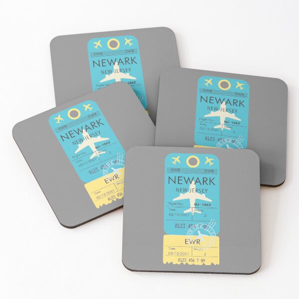 Item preview, NEWARK NEW JERSEY RETRO PLANE TICKET BAG TAG designed and sold by aydapadi.