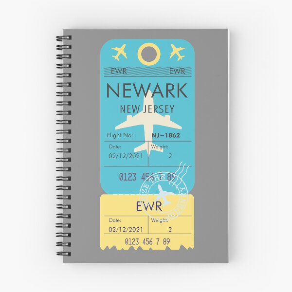 Item preview, NEWARK NEW JERSEY RETRO PLANE TICKET BAG TAG designed and sold by aydapadi.