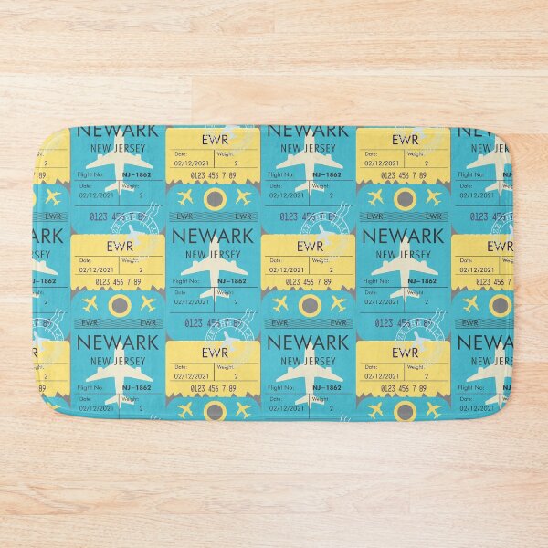 Item preview, NEWARK NEW JERSEY RETRO PLANE TICKET BAG TAG designed and sold by aydapadi.