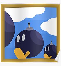 Bob-Bomb Battlefield, A Super Mario 64 Painting Poster