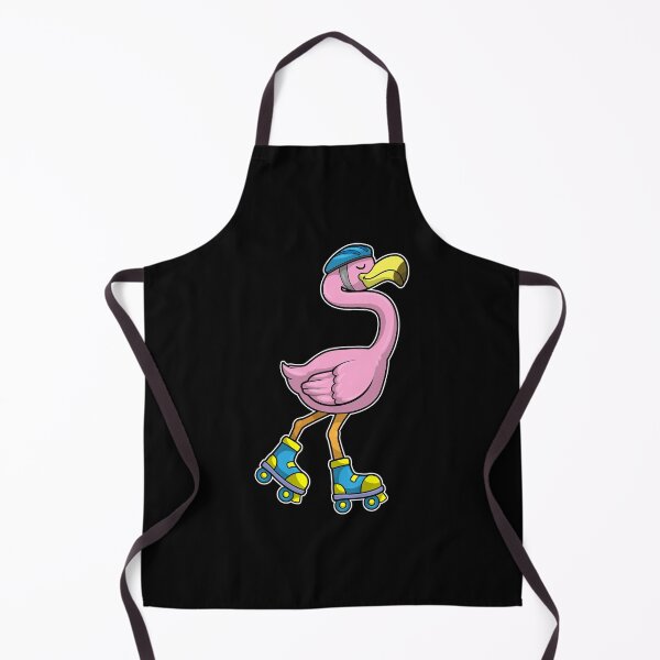 Item preview, Flamingo as Skater with Inline skates & Helmet designed and sold by Snabdesign84.