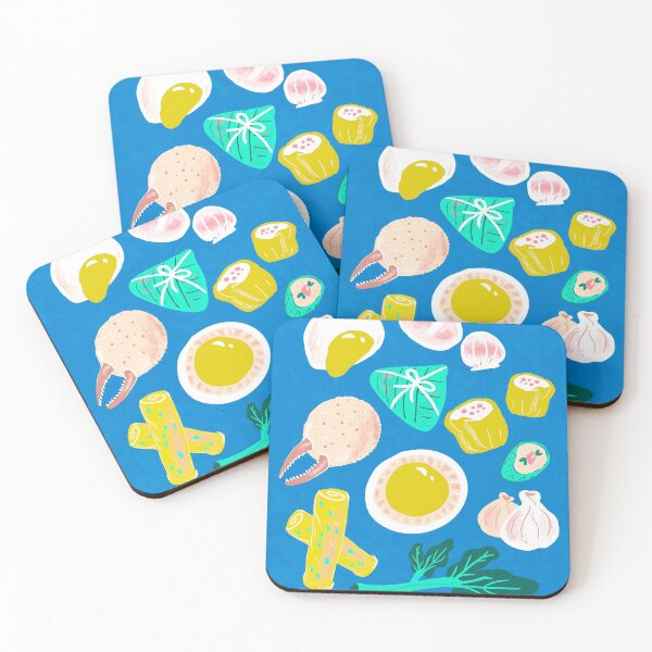 Item preview, Eat Dim Sum Blue by Cindy Rose Studio designed and sold by cindyrosestudio.