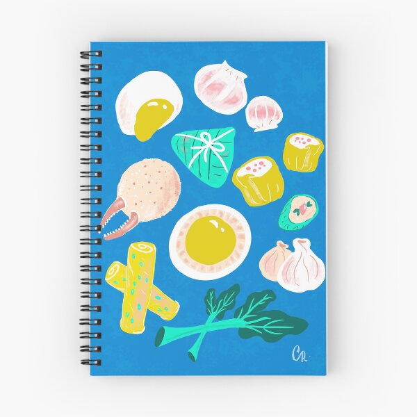 Item preview, Eat Dim Sum Blue by Cindy Rose Studio designed and sold by cindyrosestudio.
