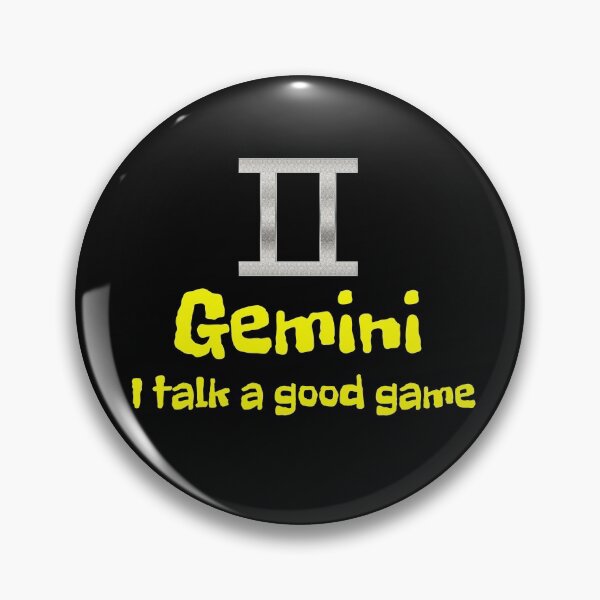 Item preview, I talk a good game Gemini designed and sold by Areashor.