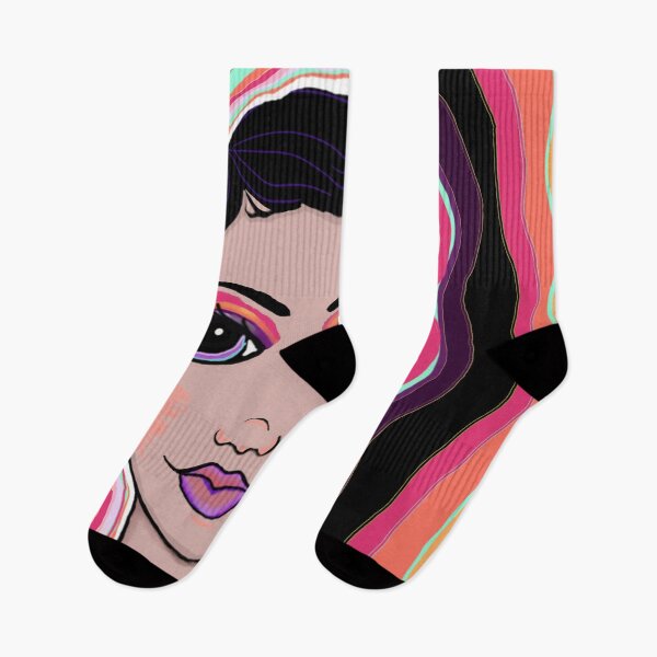 Item preview, colorful female portait  designed and sold by Lisa Casineau.