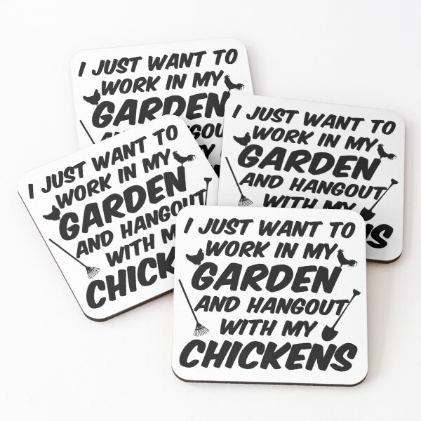 Item preview, I Just Want to Work In My Garden and Hangout With My Chickens designed and sold by SAIDDIA.