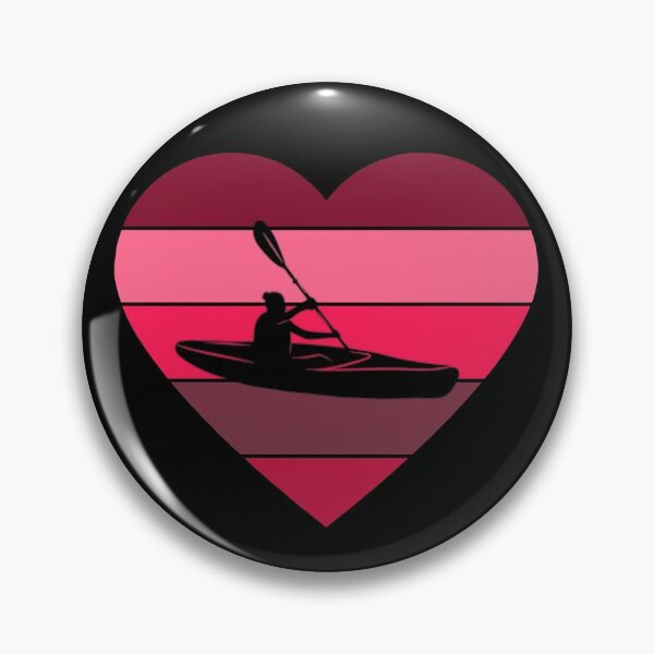 Item preview, Woman Kayaker - Pink Heart designed and sold by HeatherPore.