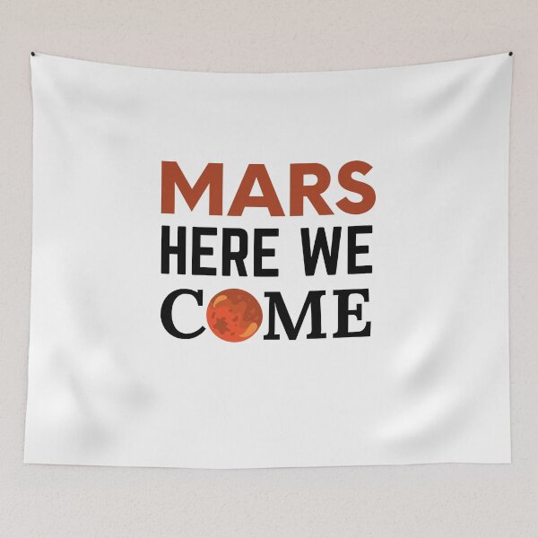 Item preview, Mars here we come tweet by Elon Musk  designed and sold by Whiimsical.