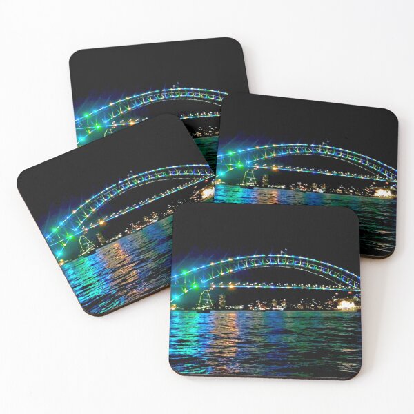 Item preview, Sydney Harbour Bridge Glowing -Vivid Sydney- designed and sold by TheShahinDesign.