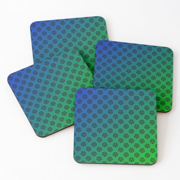 Item preview, Inverted Pentagram Blue/Green Color Gradient Pattern | Satanic designed and sold by Godstomper.