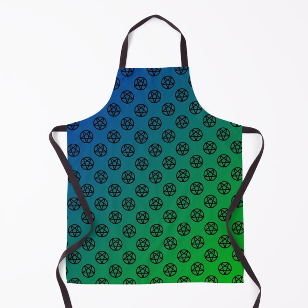 Item preview, Inverted Pentagram Blue/Green Color Gradient Pattern | Satanic designed and sold by Godstomper.