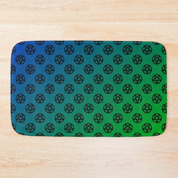 Item preview, Inverted Pentagram Blue/Green Color Gradient Pattern | Satanic designed and sold by Godstomper.