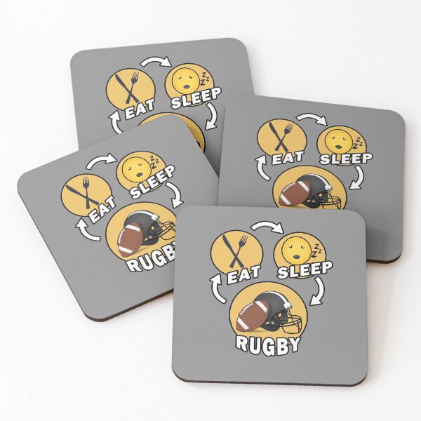 Item preview, Eat Sleep Rugby Repeat designed and sold by teledesign.
