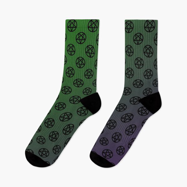 Item preview, Inverted Pentagram Green/Purple Color Gradient Pattern | Satanic designed and sold by Godstomper.