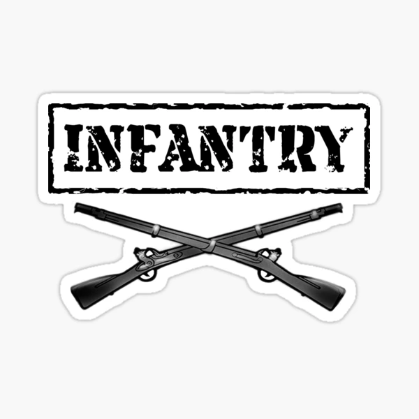 Infantry Cross Rifles Decal Manchu4life