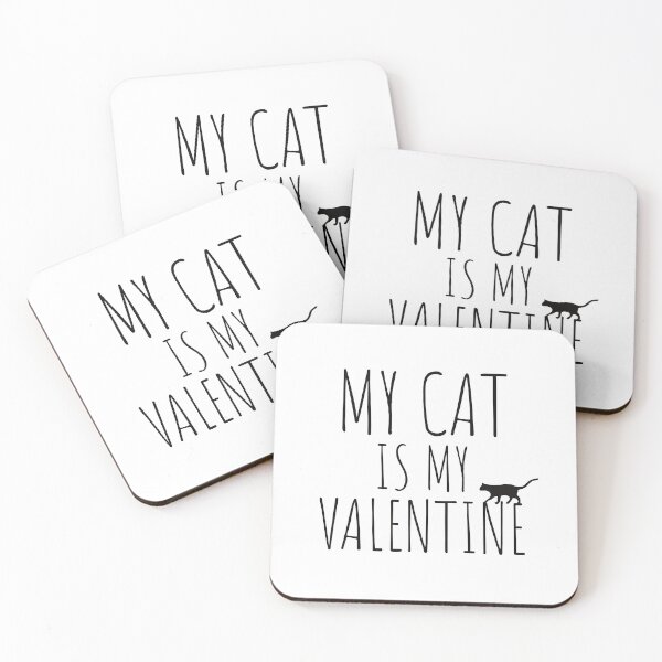 Item preview, BE MY VALENTINE - MY CAT IS MY VALENTINES - LOVE - CAT LOVER  designed and sold by Tropical Blood.
